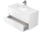 Cersanit CREA Skrinka umývadlová závesná 100x53x45cm pre umýv.na dosku Biela lesk S924-006