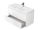 Cersanit CREA Skrinka umývadlová závesná 100x53x45cm, Biela lesk S924-021