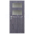 Doornite CPL-Deluxe laminátové interiérové dvere DOMINANT 2 SKLO, Fleewood Lávovošedý, DTD