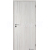 Doornite CPL-Deluxe laminátové interiérové dvere ALU II, Brest Biely, DTD