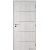 Doornite CPL-Deluxe laminátové interiérové dvere ALU IV, Brest Biely, DTD