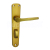COBRA MONET WC90 F4 Kľučka dverová , bronzový elox WC zámok štítková hliníková