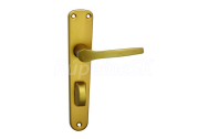 COBRA MONET WC72 F4 Kľučka dverová , bronzový elox WC zámok štítková hliníková
