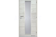 Doornite CPL-Deluxe laminátové interiérové dvere ALU LINEA SKLO, Borovica Fínska Horiz,DTD