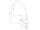 Mereo Drezový kohútik stojankový, Retro Viktorie, výška kohútiku 250 mm, chróm
