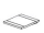 Rako COLOR TWO GTP0N623 bezbariérová tvarovka priebežná WHITE 9,7x9,7x0,6cm, 1.tr.