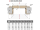 ERKADO SET Rámové dvere FORZÍTIA 6 presklené, fólia Greko Biela+zárubeň+kľučka