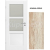 ERKADO SET Rámové dvere FORZÍTIA 5 presklené, fólia Greko Sonoma +zárubeň+kľučka
