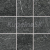 Rako DAR12739 QUARZIT dlažba Čierna 9,8x9,8x1cm matná reliéfna, rektifikovaná, mrazuv, R10