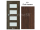 PORTA Doors SET Rámové dvere VERTE PREMIUM A.4 skloMat,3Dfólia Dub Havana+zárubeň