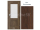 PORTA Doors SET Rámové dvere VERTE PREMIUM C.1 skloMat, 3D fólia Dub Havana+zárubeň
