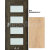 PORTA Doors SET Rámové dvere VERTE PREMIUM A.4 skloMat, 3Dfólia Buk Škandinávsky+zárubeň
