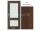 PORTA Doors SET Rámové dvere VERTE PREMIUM C.2 skloMat, 3Dfólia Dub Havana+zárubeň