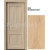 PORTA Doors SET Rámové dvere VERTE PREMIUM C.0 Plné, 3Dfólia Buk Škandinávsky+zárubeň