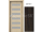 PORTA Doors SET Rámové dvere KONCEPT C6, sklo Matné, 3D fólia Dub Tmavý + zárubňa