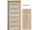 PORTA Doors SET Rámové dvere KONCEPT C6, sklo Matné, 3D fólia Dub Klasický + zárubňa