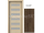 PORTA Doors SET Rámové dvere KONCEPT C6, sklo Matné, 3D fólia Dub Južný + zárubňa