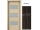 PORTA Doors SET Rámové dvere KONCEPT K3, sklo Matné, 3D fólia Dub Tmavý + zárubňa