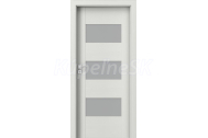 PORTA Doors SET Rámové dvere KONCEPT K3, sklo Matné, 3D fólia Wenge White + zárubňa