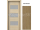 PORTA Doors SET Rámové dvere KONCEPT K3, sklo Matné, 3D fólia Dub Prírodný + zárubňa