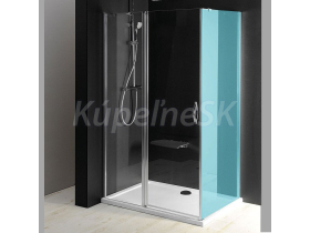 Gelco ONE sprchové dvere s pevnou časťou 1000 mm, číre sklo