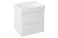Sapho MEDIENA umývadlová skrinka 57x50,7x48,5cm, biela matná/biela matná