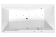 Polysan QUEST HYDRO-AIR hydromasážna vaňa, 180x100x49cm, biela