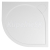 Gelco ARCA sprchová vanička z liateho mramoru, štvrťkruh, 90x90x3 cm, R550