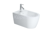 Duravit ME by Starck Bidet WM 570mm ME by Starck white with OF, with TP, 1 TH, WonderGliss