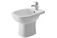 Duravit D-Code Bidet floor standing 54 cm D-Code white, with of, with tp, 1 th