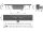 ALCA Podlahový žľab nerezový s okrajom pre perforovaný rošt, čierna-mat APZ1BLACK-550