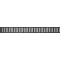 ALCA Rošt pre líniový podlahový žľab, čierna-mat PURE-750BLACK