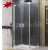Ronal CADURA CA2C 80cm, 2-kridlové dvere Nika/rohový kút, profil Aluchr, sklo Číre