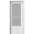 PORTA Doors SET Rámové dvere Laminát CPL, vzor 1.3, Biela, sklo činčila + zárubeň