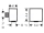 Hansgrohe Fixfit - Prípojka hadice Square so spätným ventilom, matná čierna 26455670