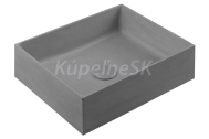 Sapho FORMIGO betónové umývadlo, 47,5x14x36,5 cm, šedá