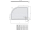 Polysan RENA L vanička z liateho mramoru štvrťkruh 90x80x4cm R550, biela, ľavá