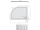Polysan RENA P vanička z liateho mramoru štvrťkruh 90x80x4cm R550, biela, pravá