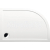 Polysan RENA P vanička z liateho mramoru, štvrťkruh 100x80x4cm, R550, biela, pravá