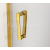 Ronal CADURA CA1C 70cm,1-krídlové dvere Nika/rohový kút,profil Zlatý, sklo Číre, Pravé