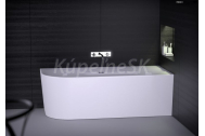Knief FRESH XS CORNER P akrylátová vaňa 155x80x60cm biela,Pravá
