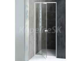 Aqualine AMICO sprchové dvere pivotové 820-1000x1850 mm,Číre sklo,rám Biely