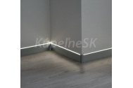 PROFILPAS Prolight Hliníková soklová LED lišta, 2m, Metal Line 88/6