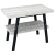 Sapho TWIGA umývadlový stolík 90x72x50 cm, čierna matná/dub starobiely