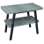 Sapho TWIGA umývadlový stolík 90x72x50 cm, čierna matná/Aquamarine