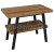 Sapho TWIGA umývadlový stolík 90x72x50 cm, čierna matná/Old wood