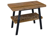 Sapho TWIGA umývadlový stolík 100x72x50 cm, čierna matná/Old wood