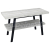 Sapho TWIGA umývadlový stolík 110x72x50 cm, čierna matná/dub starobiely