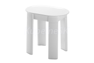 Aqualine TETRA Kúpeľňová stolička 42x41x27 cm, biely