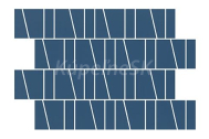 Cersanit ZAMBEZI Blue TRAPEZE 20X29,9 G1, mozaika, matná, WD942-015,1.tr.
